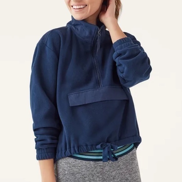 NWOT Cora half - zip Navy Blue M Studio Splendid - Picture 1 of 8